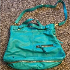 Green Leather Shoulder Bag